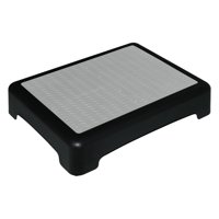 Bothyi - Taburete Elevador Con Escalón, Regalo, Taburete Ligero De Medio Escalón Para Mesita De Noche, Personas Mayores, Negro Y Gris