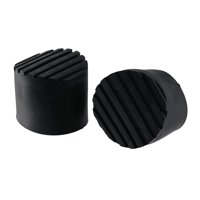 Magideal - Almohadilla Para Pies De Escalera Telescópica Cubierta De Goma Flexible Instale Fácilmente Piezas De Repuesto Negras Resistentes Para La Protección De 56 Cm