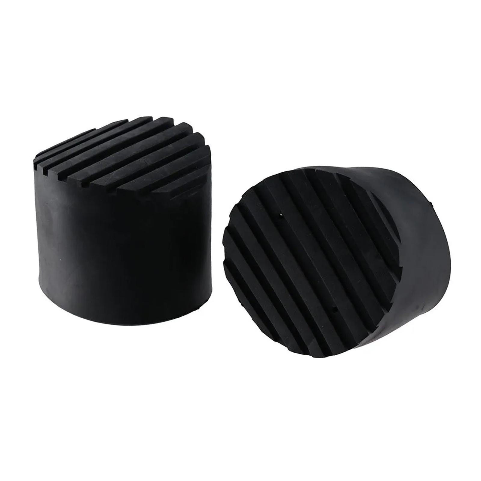 Magideal - Almohadilla Para Pies De Escalera Telescópica Cubierta De Goma Flexible Instale Fácilmente Piezas De Repuesto Negras Resistentes Para La Protección De 56 Cm