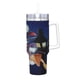 thumbnail image 2 of Pato Darkwing Vaso aislado de acero inoxidable con asa, diseño temático, regalo para familia, amigos y fans; incluye pajita y encaja en el portavasos estándar, 40 oz, 2 of 6