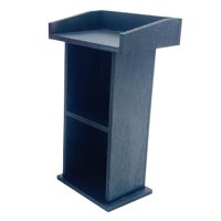 Magideal - Atril De Casa De Muñecas A Escala 1:12, Modelo De Decoración Para Casa De Muñecas, Accesorios, Artesanía De Madera Diy Para Decoración De Microadornos Negro