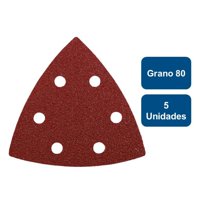 Kwb - Pack De Lijas Para Herramienta Multiuso Grano 80 5Un.