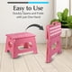 thumbnail image 3 of Taburete plegable Handy Laundry para adultos y niños, color rosa, 3 of 8