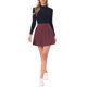 thumbnail image 2 of INSPIRE CHIC Falda de Punto Plisada para Mujer con Cintura Alta Elástica A-Linea Mini Falda Casual de Canalé XL Burdeos, 2 of 6