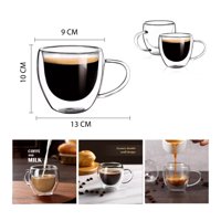 Xianzhu - Taza De Vidrio Resistente Al Calor 250Ml