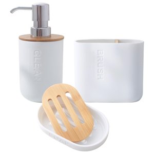 Bothyi - Juego Completo De Accesorios De Baño De Cerámica Para Apartamento De Baño De Hotel 3 Piezas