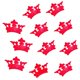 thumbnail image 3 of mesa de la corona metálica de dispersión de confeti chispa decoración de la ducha del bebé 2 cm rosa roja, 3 of 3