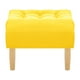 thumbnail image 1 of Pouf Wood 1c Felpa 05 Amarillo, 1 of 4