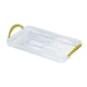 thumbnail image 3 of Bandeja Rectangular Para Servir Con Asas, Soporte Para Perfume Para Postre, Frutas Y Verduras, Color Blanco, 3 of 5
