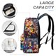 thumbnail image 4 of Villanos-theme Backpack, Campus style schoolbag Bookbag with Adjustable Shoulder Straps And Large Zip Compartment, Unisex Travel Bags.42x30x15cm, 4 of 6