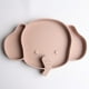 thumbnail image 4 of Baby Food Grade Silicone Elephant Dinner Plate, Compartment Food Supplement Dinner Plate, 4 of 4