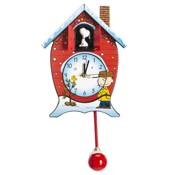 Reloj de cuco Mark Feldstein Peanuts Christmas Linus & Lucy