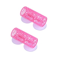 Xusx111 - Betta Túnel De Peces Escondite Para Decoración De Acuario Diseño De Coral Hueco Acabado Liso, Accesorios Del Tanque De Peces Cueva De Hábitat (2 Piezas Rosa)