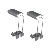 Magideal - 2 Piezas Soporte Para Lámpara De Acuario Kit De Montaje Brazo Para Iluminación Soporte Metálico Ajustable En Altura Y Posición Adecuado Para Lámparas 10X5X2Cm