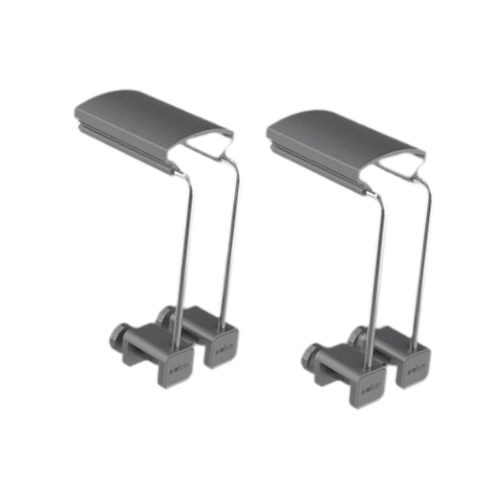 Magideal - 2 Piezas Soporte Para Lámpara De Acuario Kit De Montaje Brazo Para Iluminación Soporte Metálico Ajustable En Altura Y Posición Adecuado Para Lámparas 10X5X2Cm