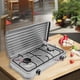 thumbnail image 1 of Cocina Encimera a Gas Licuado 2 Platos Cocinilla Gris, 1 of 6