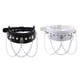thumbnail image 3 of Paquete De 2 Gargantillas De Piel Sintética Para Mujer, Cadenas De Tachuelas, Collar Ajustable, Joyería, 3 of 5