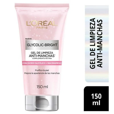Gel De Limpieza Anti-Manchas Glycolic-Bright 150 Ml L'Oreal Skin