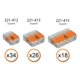 thumbnail image 2 of Surtido de conectores de cable WAGO 221, tuercas de palanca, 78 piezas con funda, 2 of 7