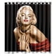 thumbnail image 1 of Cortina de ducha de la famosa estrella Marilyn Monroe, juego de cortina de baño con ganchos, tamaño 66 x 72 pulgadas, 1 of 3