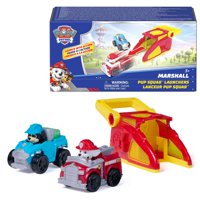 Set De 2 Carritos De Juguete Paw Patrol Marshall Pup Squad Con Lanzadores