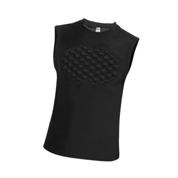 Protector De Chaleco De Baloncesto Protector De Costilla Para El Entrenamiento De Béisbol Softbol Yxl Negro