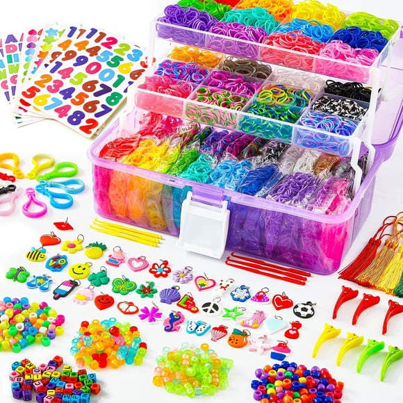 Kit de recarga de bandas de telar de goma INSCRAFT 17500+ con contenedor