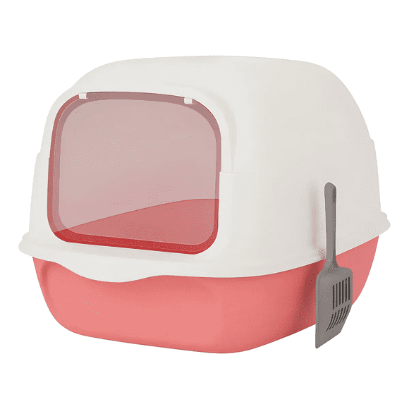 Arenero Para Gatos Roro Cerrado Baño Sanitario Caja Arena Gato Roro Color Rosado - 1000245
