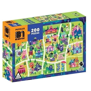 Fractal Juegos - Juego Puzzle 31 Minutos - Titirilquen A Escala - 200 Pcs