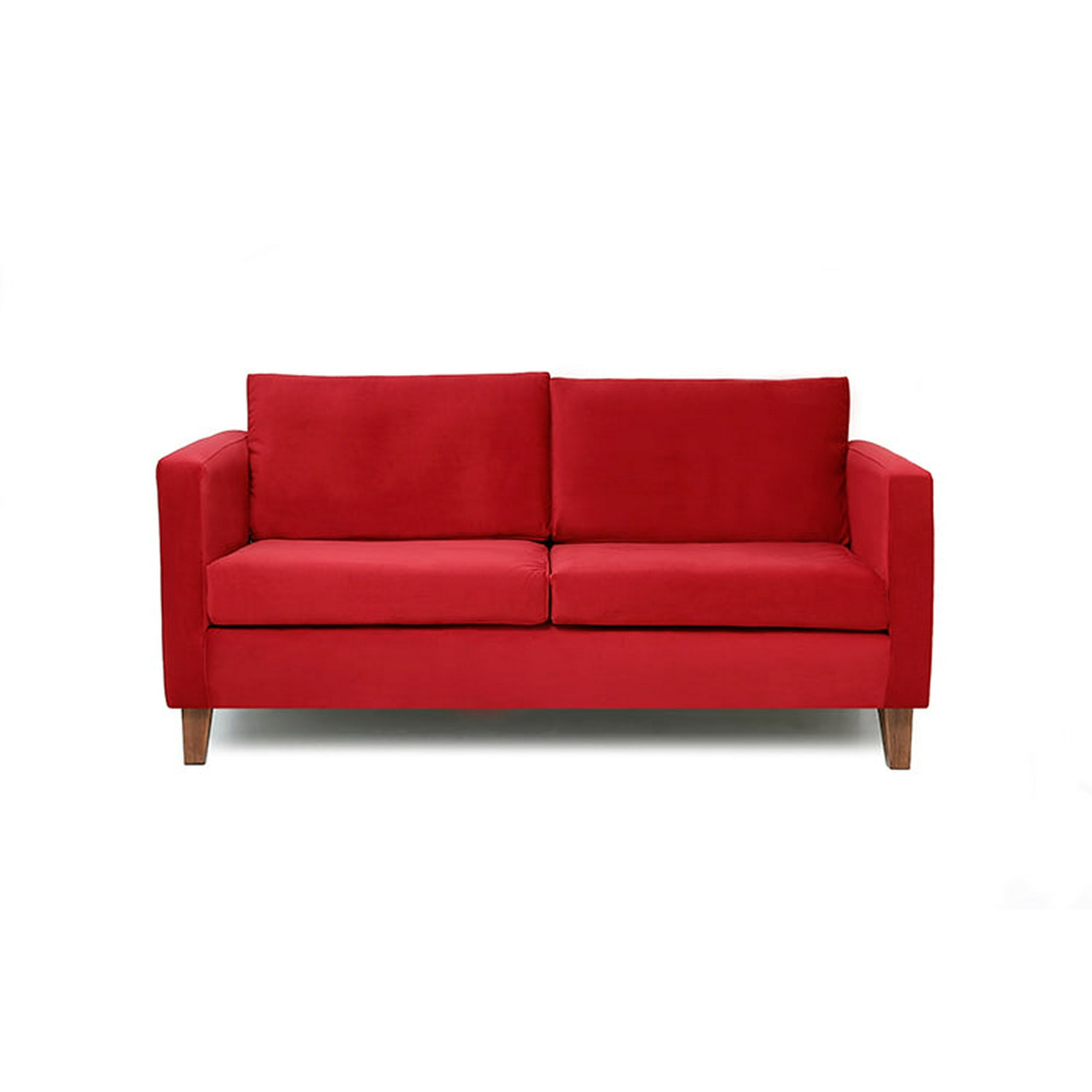 Barra Design - Sofá Mila 3c Felpa Rojo