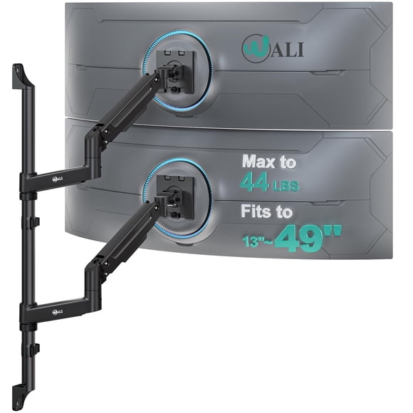 Soporte de Monitor WALI 13-49\" Doble 20 kg por Brazo