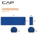 thumbnail image 4 of Esterilla de yoga CAP con barra de 12 mm de grosor con correa de transporte, 180 x 61 cm, azul, 4 of 7