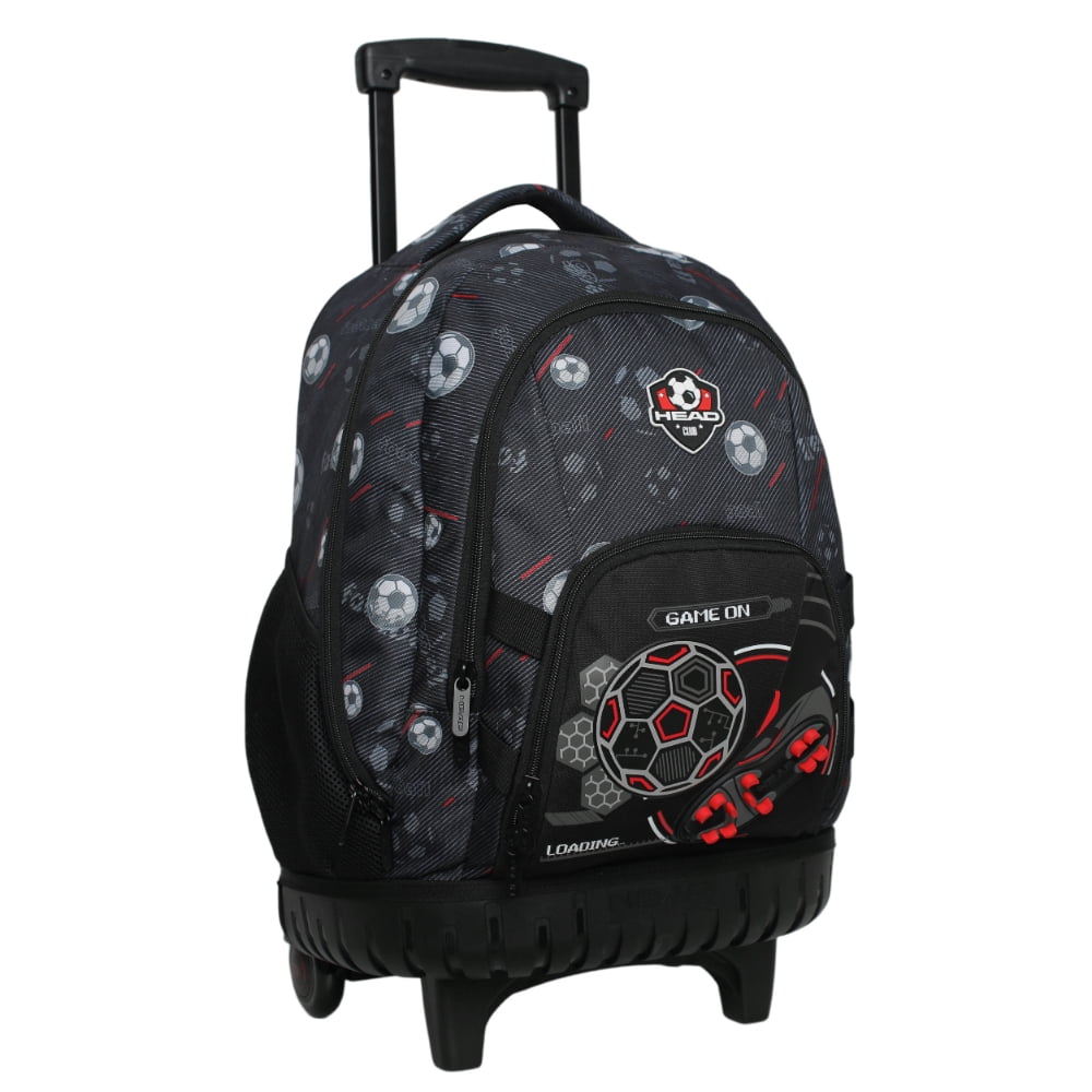 Mochila Infantil Carro New Kodiac Futbol Negro Head