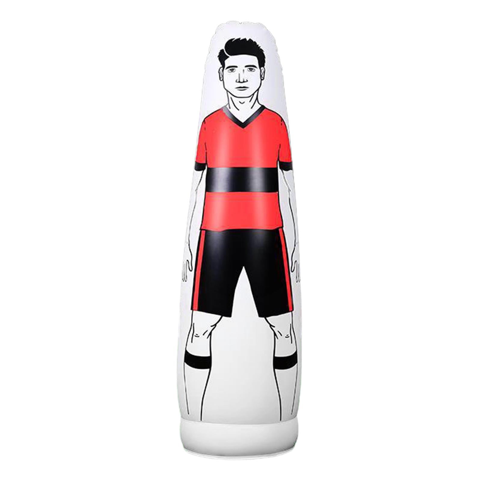 Ioensy - Saco De Boxeo Inflable Para Entrenamiento De Fútbol, Resistente, Para Pared, Color Rojo, 160cm