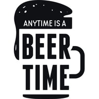 Rienda Libre Graphics - Decomural Anytime Is Beer Time Alcohol Ws-46168