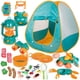 thumbnail image 1 of Set de camping FUN LITTLE TOYS Kids con tienda de campaña desplegable y accesorios, 1 of 7