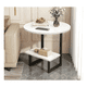thumbnail image 2 of Mesa Centro Redondo Fierro Madera Living Vanguardia, 2 of 3