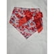 thumbnail image 1 of Bandana mascota flores rojas talla L, 1 of 2