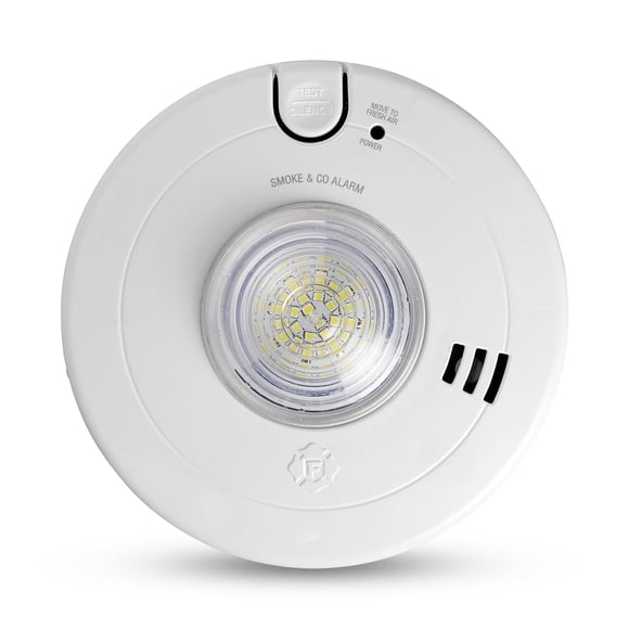 First Alert SMCO110LED-AC Alarma de Humo y Monóxido de Carbono Cableada con Batería de Respaldo de 10 Años