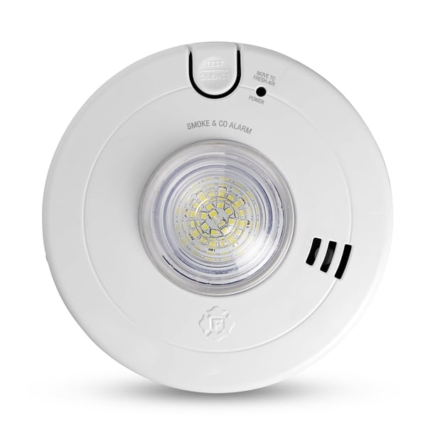 First Alert SMCO110LED-AC Alarma de Humo y Monóxido de Carbono Cableada con Batería de Respaldo de 10 Años