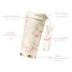thumbnail image 2 of Germ Termo Botella de café Mantiene Frío Caliente 500 ML Sakura Biege, 2 of 5