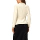 thumbnail image 3 of INSPIRE CHIC Blazer de Terciopelo para Mujer Color Sólido Cuello de Chal Una Botón Traje de Trabajo L Beige Blanco, 3 of 6