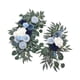 thumbnail image 5 of 2 Piezas Guirnalda para Arco de Boda Flores Artificiales Arreglo de Rosas de Seda Decoración de Centro de Mesa Adecuada para Ceremonias Recepciones Fo Azul, 5 of 5