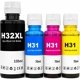 thumbnail image 1 of Juego de Botellas de Tinta HP 31/32XL Negro CMY – Best Printers, 1 of 8