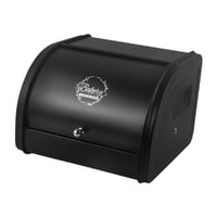 Bothyi - Panera Multiusos Con Tapa Enrollable Para Productos Horneados, Cafeterías, Despensa, Color Negro