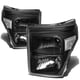 thumbnail image 1 of Faros delanteros DNA MOTORING HL-OH-FSU13-BK-CL1 negros F-250/F-350, 1 of 7