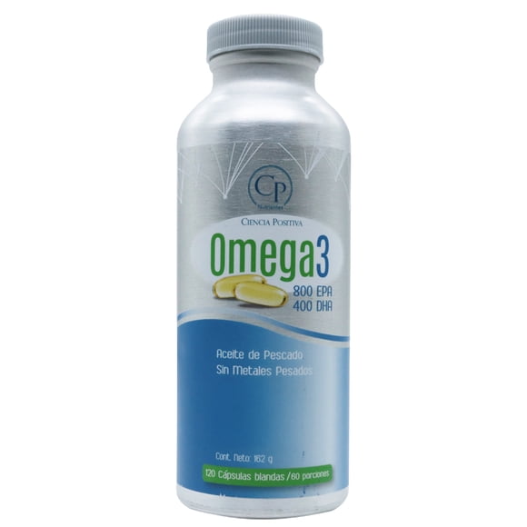 Omega 3 800 EPA y 400 DHA x120 cápsulas blandas