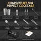 thumbnail image 2 of Set de coctelera Semderm Boston Shaker de acero inoxidable 18/8, 2 of 6