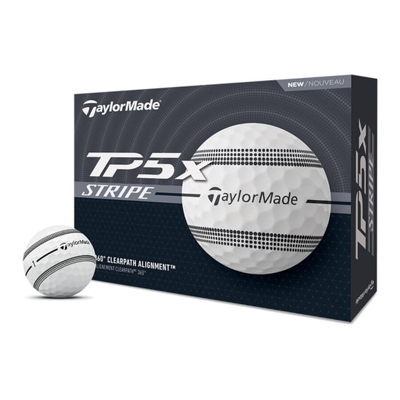 Pelotas de golf TaylorMade TP5X Stripe 2024 1 docena