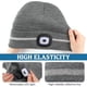 thumbnail image 2 of Gorro de seguridad con luz LED y banda reflectante de alta visibilidad para invierno, ideal para actividades al aire libre, trabajo y deportes, ideal como regalo para hombres y papás CLT01, 2 of 6